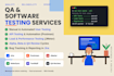 beta test user test manual test QA API test endpoint test and provide feedback