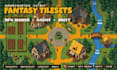 create 2d top down pixel art tileset, rpg maker godot autotile map, level design