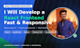 develop a responsive react frontend for you