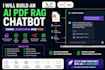 build an ai PDF rag chatbot using langchain and n8n