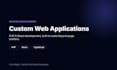 develop a custom web application with PHP and react