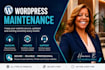 provide monthly wordpress website maintenance and support