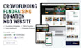 design crowdfunding fundraising donation website ngo donation system website