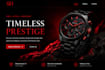design a modern luxury watch website