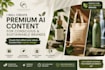 create premium ai content for conscious brands