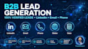 do b2b lead generation linkedin leads, email, web research