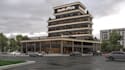 design 3d commercial office, multi unit commercial building, parametric facade