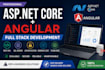 develop asp net core and angular web applications