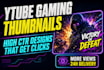 create high CTR thumbnails for gamers and streamers