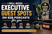 book executive guest spots on b2b podcasts for you