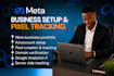 set up meta business manager and meta pixel tracking