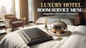 design professional luxury hotel flyers, resort menus