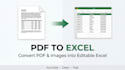 convert PDF to excel