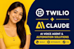 build twilio claude ai voice agent, vapi api n8n automation solution claude code