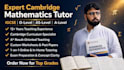 provide expert online maths tutoring and custom worksheet for o level a level