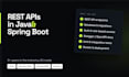 develop a rest api backend in java and spring boot