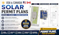 design USA canada solar permit site plan, pv layout and property plot plan