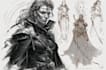 make digital  fantasy sketch artist