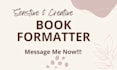 do kdp book, workbook, document formatting and layout design