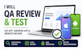 do IOS and android app testing