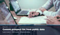 research a custom b2b prospect list from public data