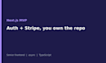 build a nextjs mvp with auth and stripe