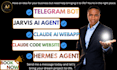 create claude ai webapp claude code website hermes jarvis ai agent telegram bot