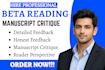 beta read dark romance beta reader fantasy sci fi novel cozy mystery beta reader