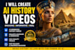 make ai history videos