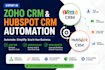 do zoho crm , hubspot  crm automation