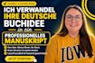 verwandeln sie ihre deutsche buchidee in ein professionelles manuskript