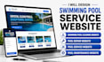 design swimming pool cleaning website pool repair, pool maintenance website