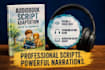 do ebook to audiobook script adaptation with pacing and pronunciation