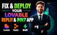 fix deploy replit lovable webapp vercel supabase aws hosting firebase