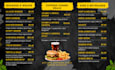 design a modern print ready restaurant menu