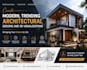 create modern, trending architectural designs and 3d visualizations