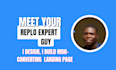 build your high converting landing page on replo