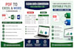 convert PDF to editable excel or word