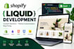 be your shopify liquid developer for custom store development and bug fixing