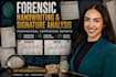 do professional forensic handwriting and signature analysis, forgery detection