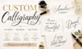 design custom and unique calligraphy and hand lettering designs