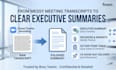 convert your meeting transcript into an executive summary