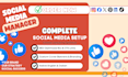 create, setup and optimize your social media accounts