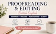 proofread and edit your document using british english