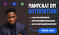 build manychat automation for instagram, facebook and whatsapp
