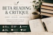 beta read and critique your fiction