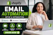 setup shopify email automation brevo omnisend klaviyo workflow integration