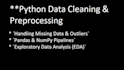 clean preprocess and perform eda on your data using python