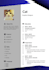 design a professional resume CV template in canva