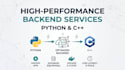 develop high performance python and cpp backend services